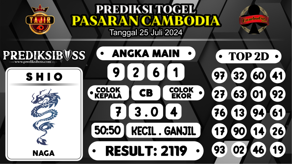 https://prediksibossmk.com/prediksi-boss-togel-cambodia-kamis-25-juli-2024/