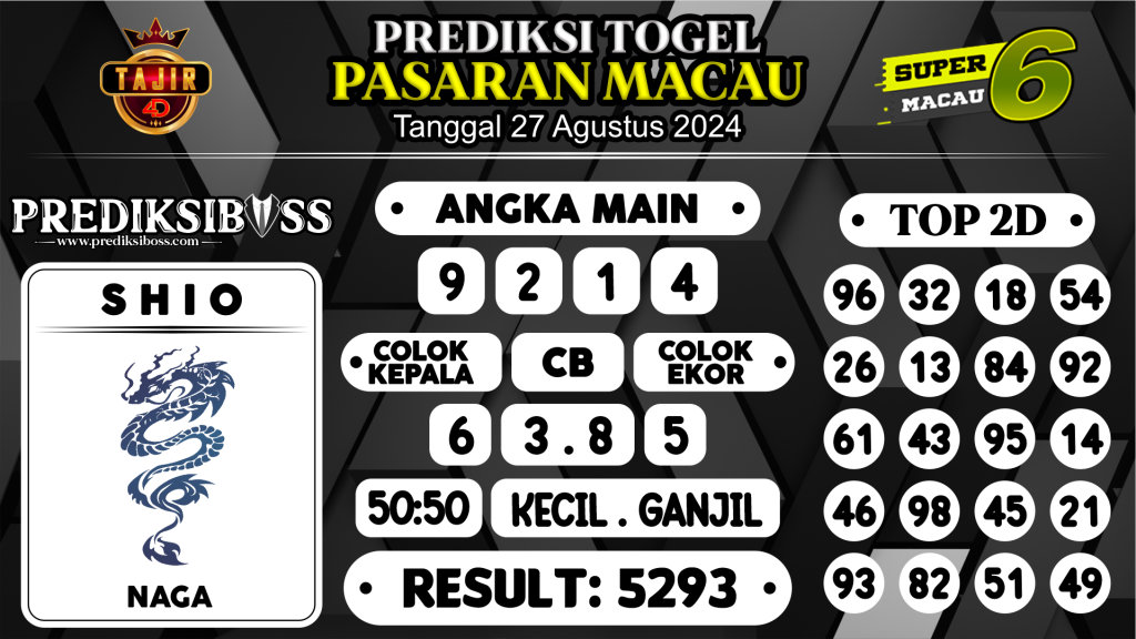 https://prediksibossmk.com/prediksi-boss-togel-macau-selasa-27-agustus-2024/