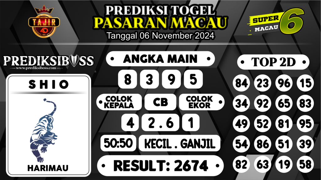 https://prediksibossmk.com/prediksi-boss-togel-macau-rabu-06-november-2024/